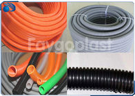 4 ~ 100mm PVC Single Single Wire Coated Pipe Making Machine Single / Double Extruder Screw