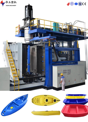 دستگاه قالب‌گیری بادی کایاک HDPE دو لایه Huayu با نیروی گیره 2200KN